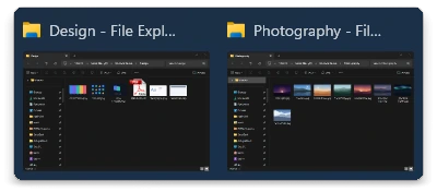Dockvia window previews